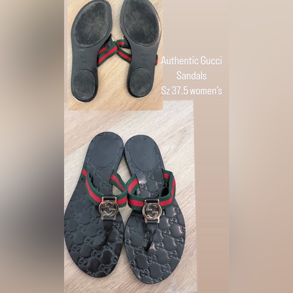 Gucci sandals - Sz 37.5